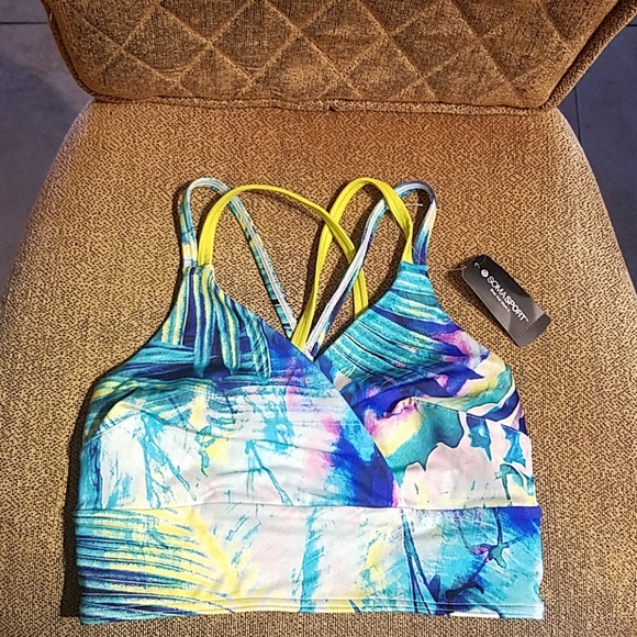 Soma Other - Soma Sport Yoga Strappy Back Active Sports Bra NWT